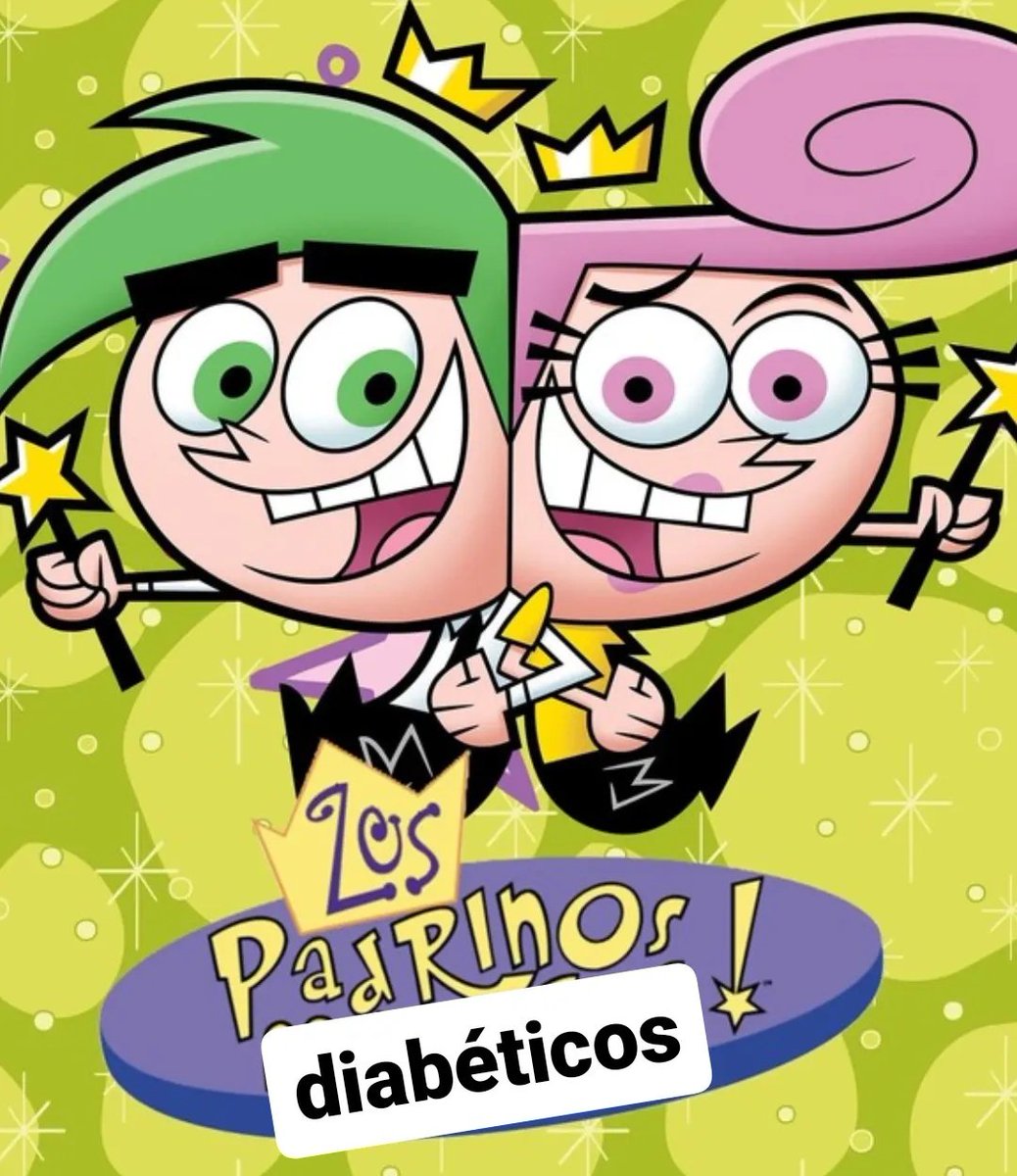 pueden creer que los únicos diabéticos en la familia son mis padrinos (mi hermano y mi hermana)