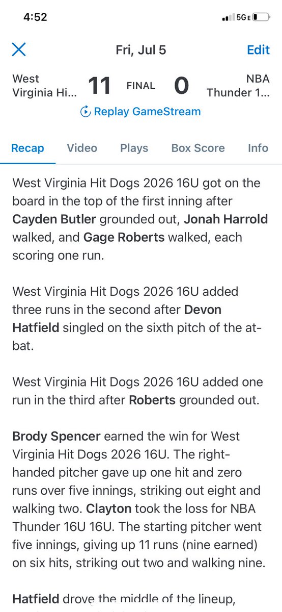 West Virginia Hit Dogs 2026 tweet media