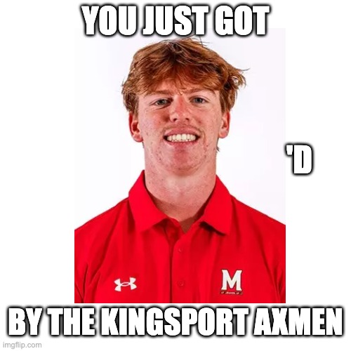 PlayByClay's tweet photo. Big Game @DukeMcCarron 

#AxesUp🪓 https://t.co/OJoMNhXsHb