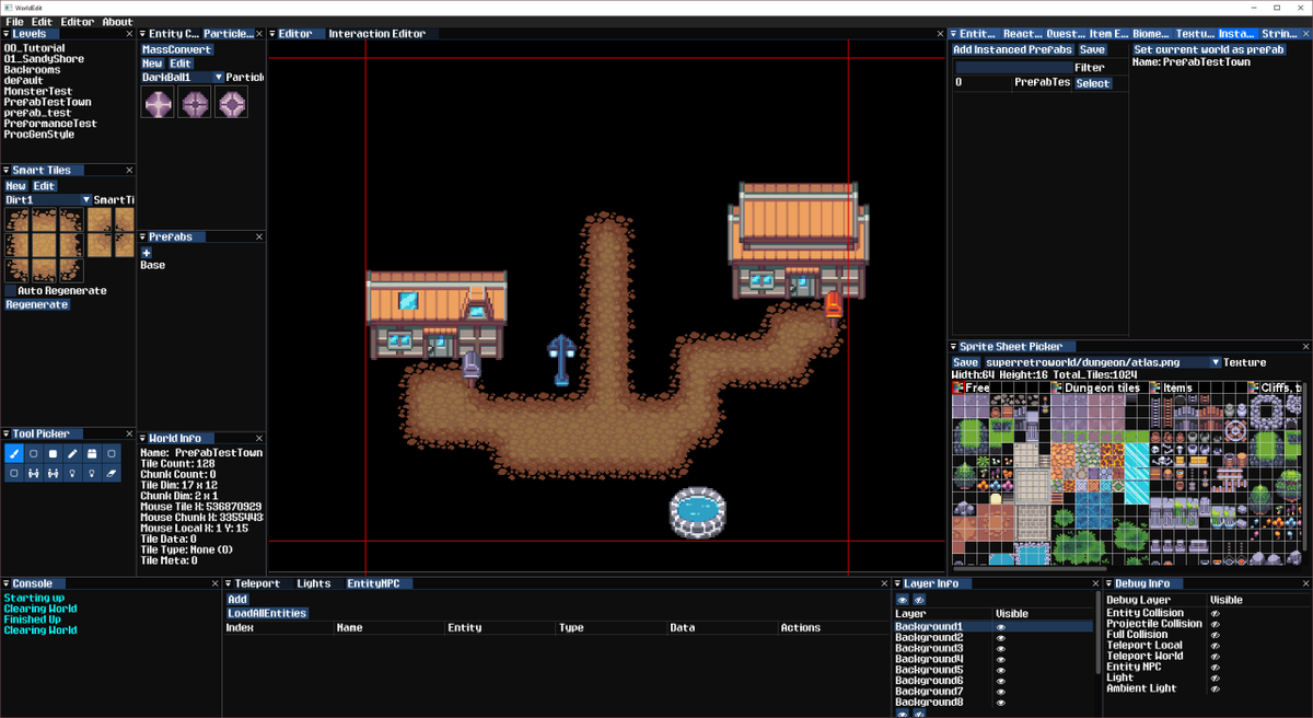 _0xen's tweet photo. Over the past 4 years I've been making a small 2D game that has ballooned in size and now is a wip mmo rouge like. Still lots to do, but going to be more active posting updates about it! https://t.co/2VUIGJ4Ftv https://t.co/ZbShZruP29