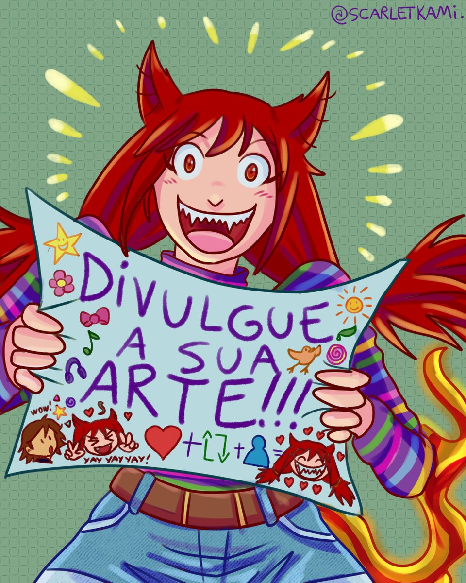 ✨✨DIVULGUE SUA ARTE! ✨✨
Especial de 600 seguidores!
Agradeço à todos que me acompanham por aqui!

- Apresente-se e mostre suas artes ✨
- Marque seus amigos artistas!! (Se quiser)
- IA e NFT proibidas  🚫❌
- NSFW com censura  🔞
❤️+ 🔁 para alcançar mais artistas!!!