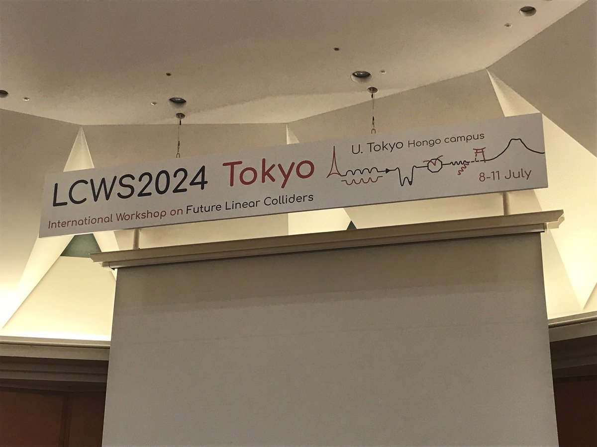 DanielJeansPhys's tweet photo. We’re off: LCWS has started, in sweltering Tokyo summer heat https://t.co/JZ47pgtN6e