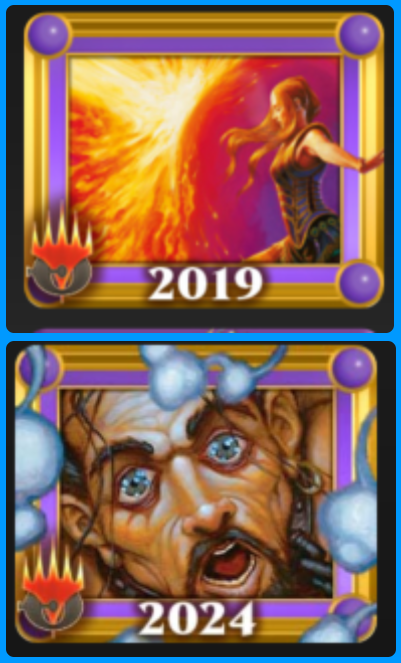 Top4 Legacy Showcase Challenge with bad guy UB, played super tight today and overcame formidable obstacles to get the "Daze Avatar" (my 2nd favorite legacy avatar, the first is FOW for sure but I have no chance to get em :(( )