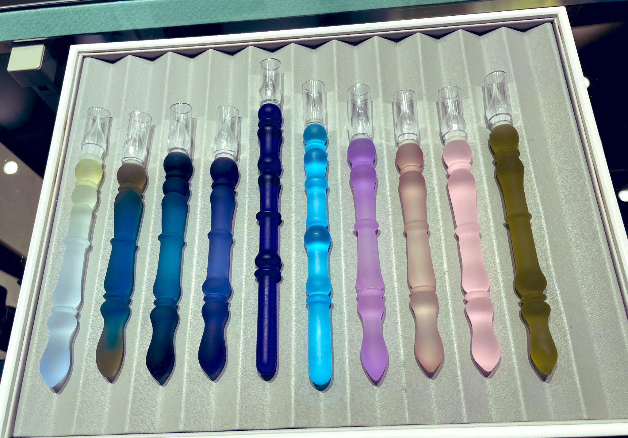 適切な価格 glass ofuna ガラスペン 川口剛さん 古い 四角