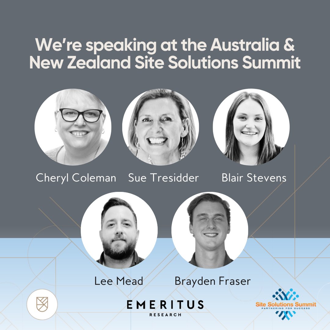 EmeritusResear1's tweet photo. Catch the Emeritus team at the upcoming SCRS Australia-New Zealand Site Solutions Summit on July 16-17 in Melbourne 🌏

Don't miss out on this incredible opportunity to learn and grow with the best in the industry! 🔬 https://t.co/nBIZIOcJzO