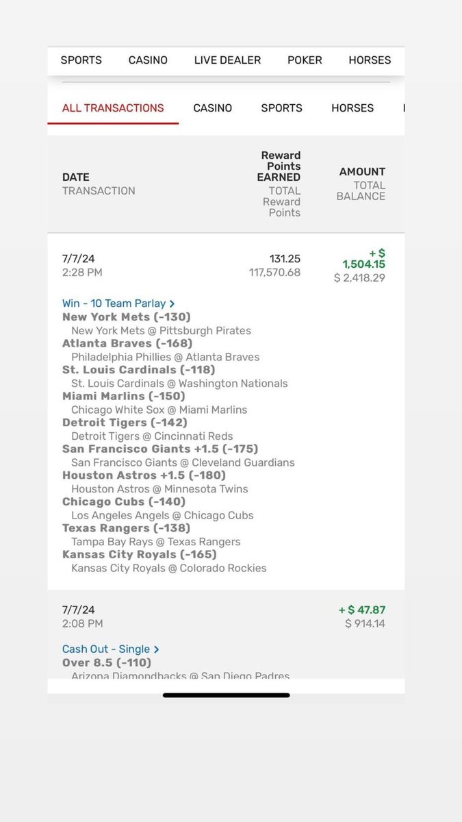 codycoverss's tweet photo. $10 paid $1,500 on the 16-0 clean sweep today. 💰🧹 Follow @codycoverss for all picks &amp; parlays daily! 🔥🔥@codycoverss @codycoverss @codycoverss. Link in bio for ALL my personal bets !!🔌🔌 https://t.co/UMcmh0BQoF