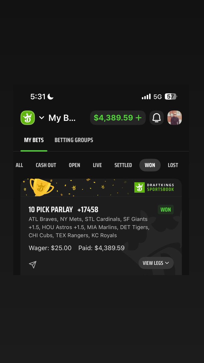 codycoverss's tweet photo. $25 paid $4,389 on the 16-0 clean sweep today. 💰🧹 Follow @codycoverss for all picks &amp; parlays daily! 🔥🔥@codycoverss @codycoverss @codycoverss. Link in bio for ALL my personal bets !!🔌🔌 https://t.co/TgTefrYvHa