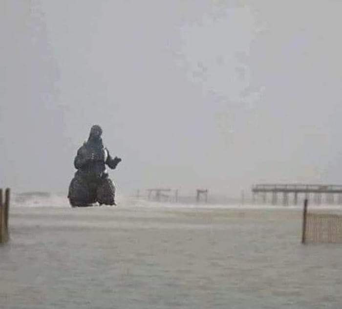 Godzilla spotted in Galveston Texas ahead of tropical storm Beryl 😱