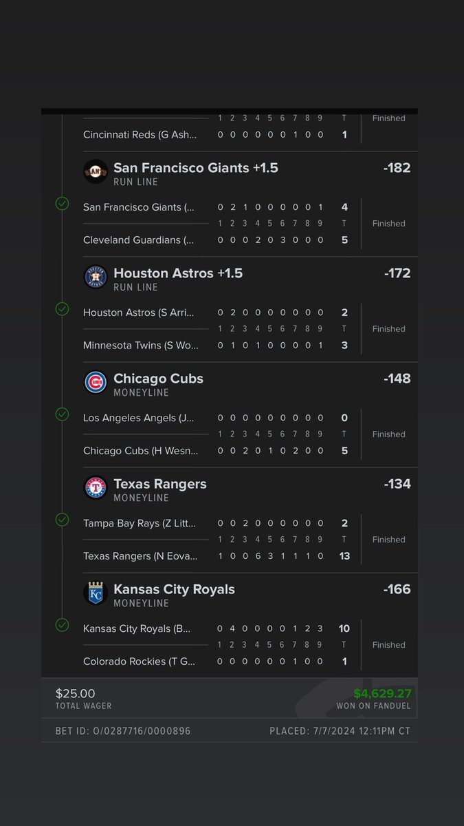 codycoverss's tweet photo. $25 paid $4,629 on the 16-0 clean sweep today. 💰🧹 Follow @codycoverss for all picks &amp; parlays daily! 🔥🔥@codycoverss @codycoverss @codycoverss. Link in bio for ALL my personal bets !!🔌🔌 https://t.co/OJAI3O5KY9