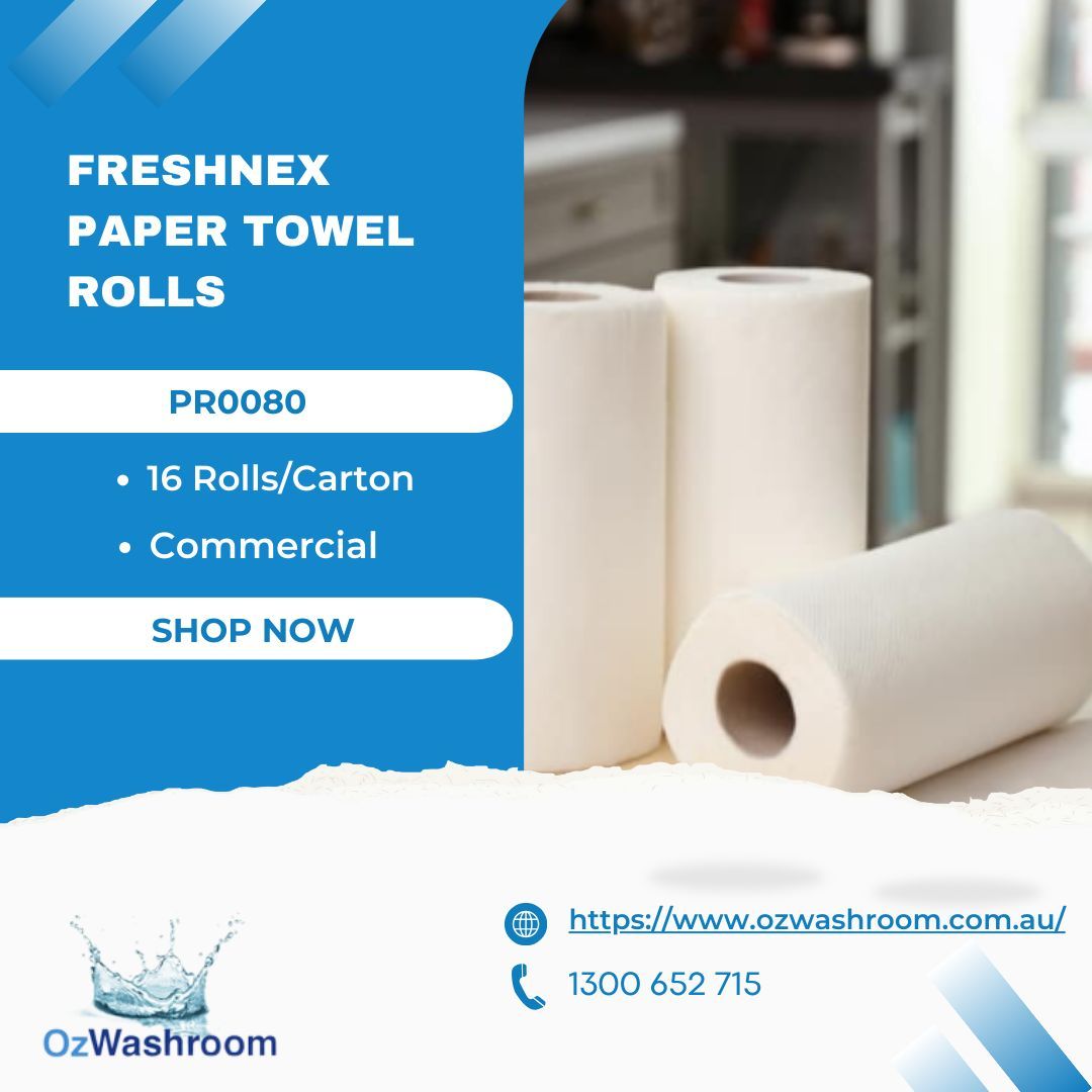 ozwashroom's tweet image. Stock up with our premium Paper Towel Rolls! 80m per roll, 16 rolls per carton. Perfect for commercial use, offering top-notch quality and durability. 🧻✨
buff.ly/3VUtt0f 
#QualityPaperTowels #PaperTowelRolls #PremiumPaper #CleaningEssentials #DurablePaperTowels