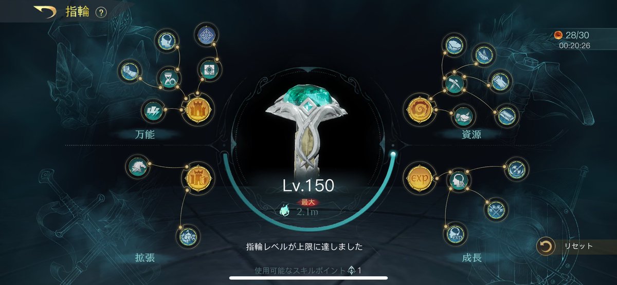 ALI_LOTR's tweet photo. 指輪レベルMAXで1ポイント余るから
振り漏らしかと思った

キャンペーンの内容によって追加スキルある？から150MAXなのかな？？ https://t.co/ZSwyFzqx39
