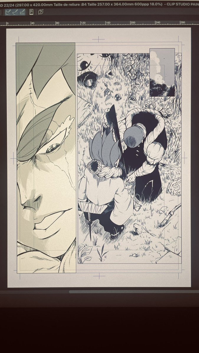 Ça fait longtemps que je n’ai ps posté ici, un petit aperçu d’un petit projet, après un grosse tournée de dédicace , le tome 5 et 6 de Redskin, voilà ma petite bouffée d’air: oko. Un one shot pour <a href="/KipponDream/">Kippon Dream Éditions</a> #manga #illusrtation #draw #drawing #mangafr #japon <a href="/ParlonsMangaFR/">Parlons Mangas Français</a>