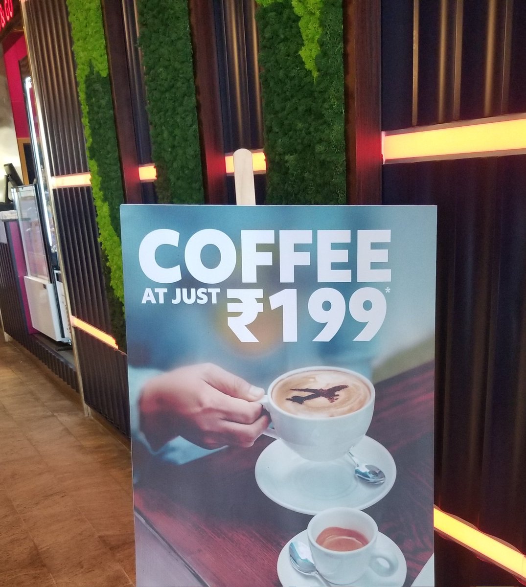 harishbijoor's tweet photo. iXPRESS: I wonder when Rs.199 became, "At just"! It's contextual I guess! Or I simply value money! Or I have grown old! Become a Dinosaur?! Whatever! #VFM #ValueForMoney #Value #Money #MoneyValue #ValueOfMoney #Airports #Coffee https://t.co/FRnB7oOiEt