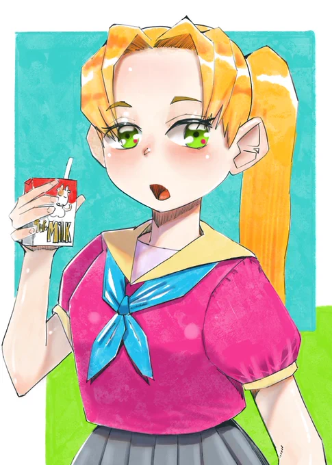 #ポニーテールの日 遅刻だけど描きたかったのだ。 