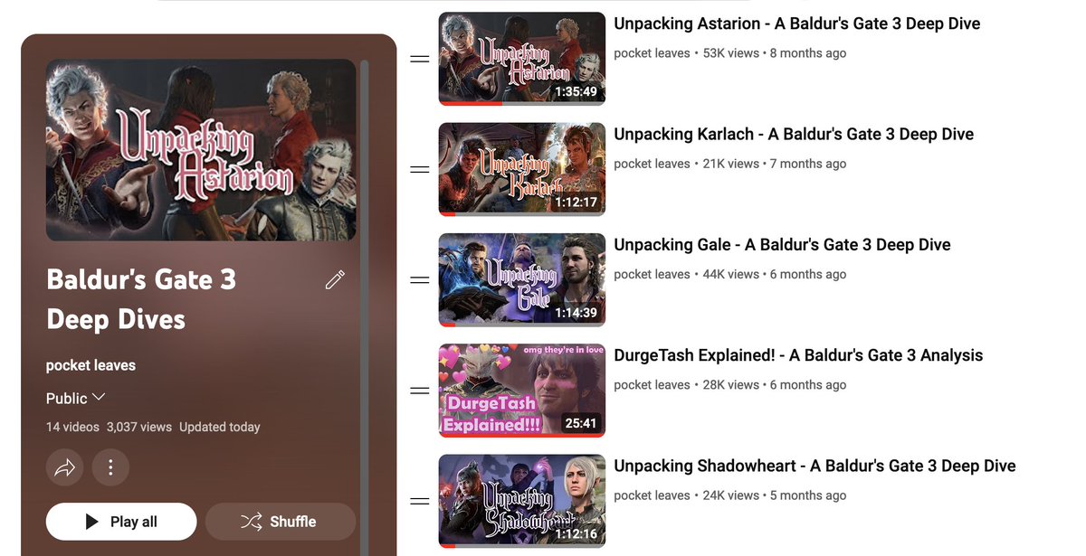 pocketleaves's tweet photo. Hi! I'm Mel! I'm that person who made the Black Butler deep dives, and the Unpacking Baldur's Gate 3 character videos. I like yapping about my interests on the internet, and I also stream games!

*links in the thread https://t.co/5i1SV6vVWv
