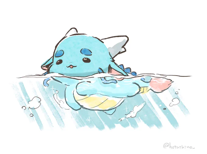 東洋竜さんのいぬかき