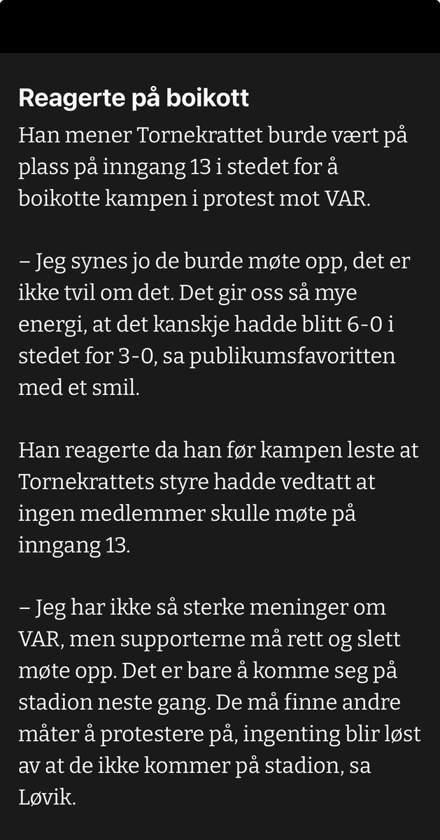 Dette er det vi må deale med. To av det vi trodde var våre menn, går til direkte angrep mot et samlet aktivt tribunemiljø i Molde.