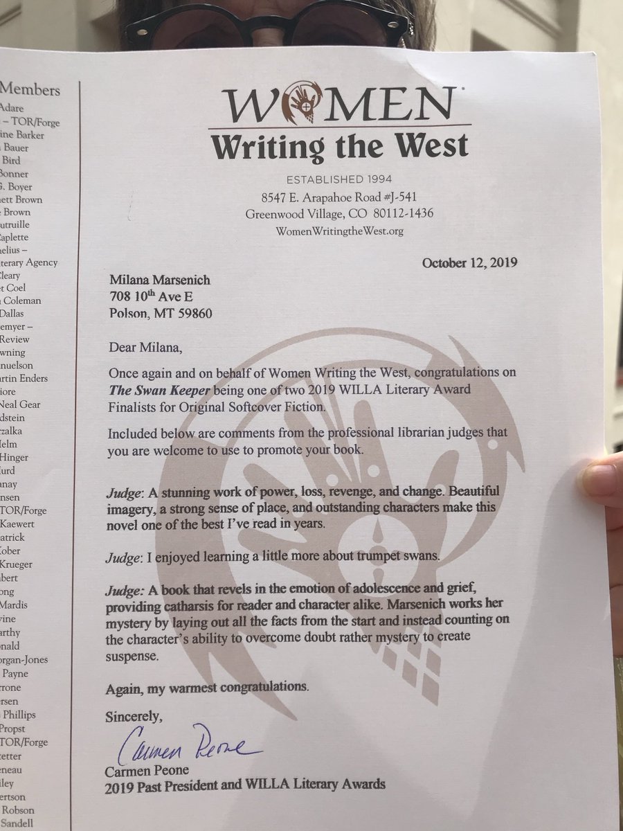 milanamarsenich's tweet image. 2019 Willa Award Finalist. The Swan Keeper #Montana #MissionMountains #swans #historical fiction

 amazon.com/Swan-Keeper-Mi…
