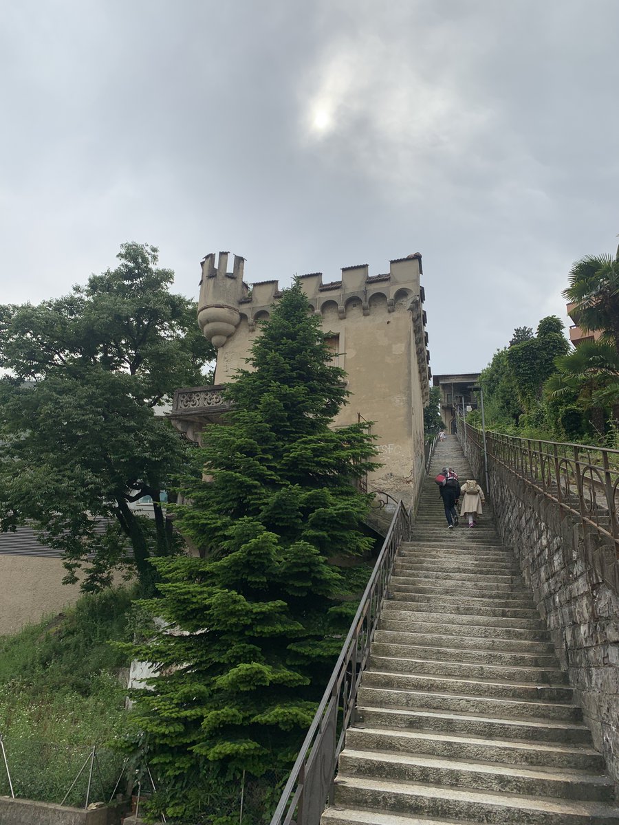 KevinJamesHunt's tweet photo. We passed briefly into Switzerland for a quick stop at Lake Lugano. For some reason I decided it would be a fun idea to see how fast I could climb the 365 stairs. #lugano #italy #travel https://t.co/lbp5ILxcVe