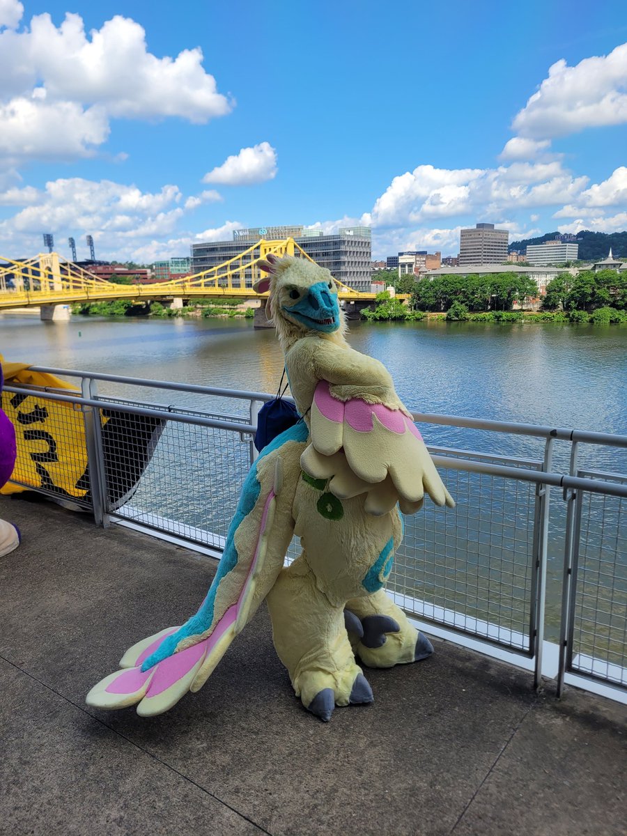 DigitRaptor's tweet photo. Happy to debut Digit's completed fullsuit at #anthrocon2024 !! Honored for Anthrocon to be my first furry convention and I can only hope for many more! https://t.co/XDwwaav7Cl