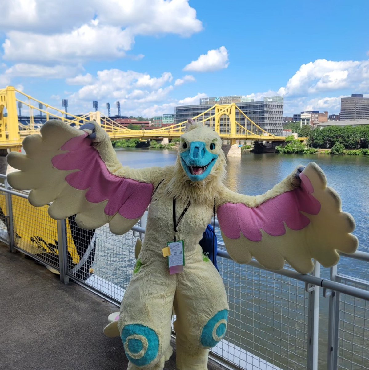DigitRaptor's tweet photo. Happy to debut Digit's completed fullsuit at #anthrocon2024 !! Honored for Anthrocon to be my first furry convention and I can only hope for many more! https://t.co/XDwwaav7Cl