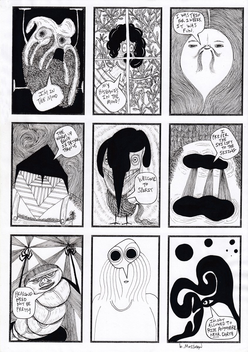 bMossmanProd's tweet photo. MossComs 14  https://t.co/4rvWkwj9Bh #comics #bmossman #bradmossman #drawing #art #characters #characterdesign #micron #sakura #comic #9panels #mosscom #mosscoms #mosscom13 #indiaink #inkonpaper #penandink #brushandink #blackline #blacklinecomics #blackandwhitecomics https://t.co/BY6g8IHrBh