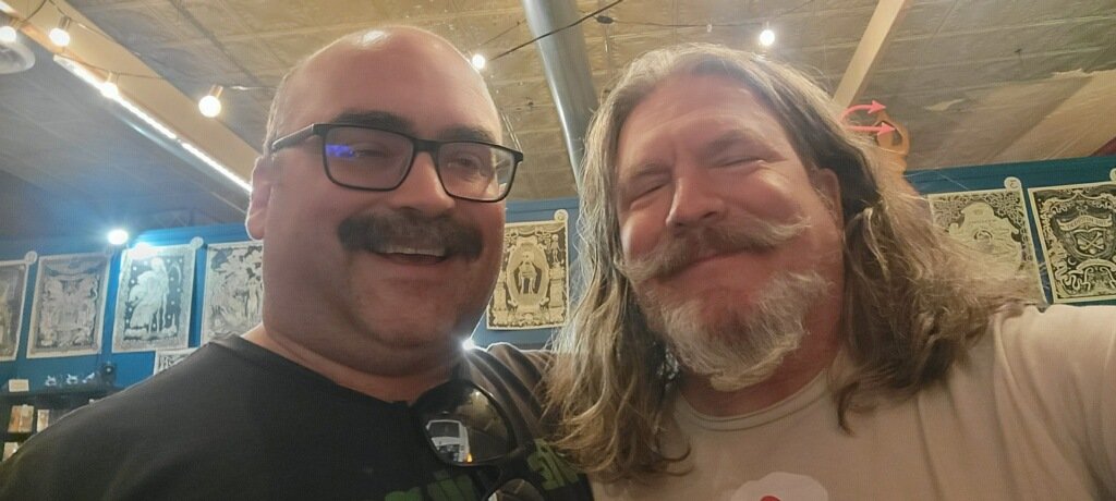 So much love for <a href="/witchbeam/">Witchbeam</a> and the <a href="/BucklandMuseum/">Buckland Museum of Witchcraft & Magick</a> where I got to give an impromptu talk on PKD Tarot the other night while passing through. The one dude in the Diviner's Circle who was a huge Dickhead happened to pull the Pink Beam card and told me about his own PB experience.