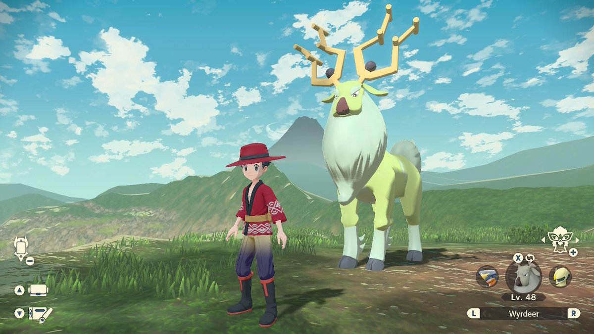 johtothekid's tweet photo. My 5th Alpha Shiny Stantler in PLA this one had a perfect Jolly nature so I evolved him into Wyrdeer I love this Pokémon and Stantler getting a evo was amazing 🦌 ✨
#Pokemon #Pokemonlegendsarceus #shinyalpha #Stantler #Wyrdeer https://t.co/mFtYUGLqYm