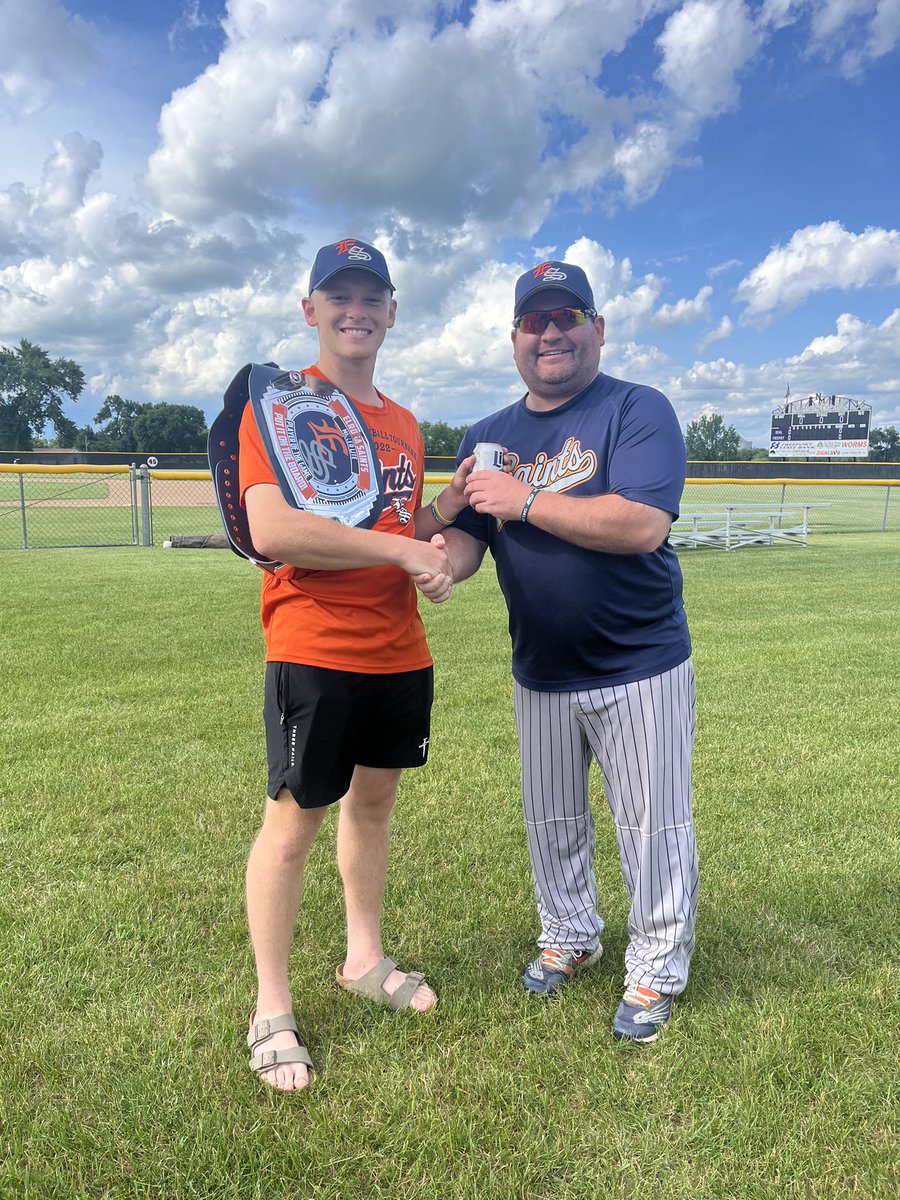 Alaina’s boyfriend <a href="/willvanbeck3/">Will VanBeck</a> did excellent stuff on the mound today. 8.1 innings , got tired, didn’t have his legs from the 4th of July and coughed up a couple in the 9th. But did himself well to earn Miller Lite POG in a 7-3 win over New Munich. Struck out 5. Added RBI 1B.