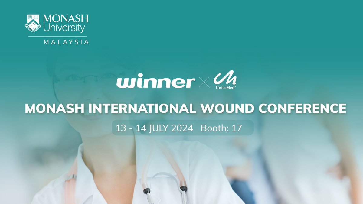 ✨Winner News✨
Winner Medical is teaming up with UnicsMed for the MIWC2024  in Malaysia!🇲🇾
🗓️  Date: 13-14 July 2024
📍 Booth: 17
With us to explore innovative wound care solutions. Let's advance healthcare together! 📷
#WinnerMedical #UnicsMed #MIWC2024 #WoundCare #Healthcare