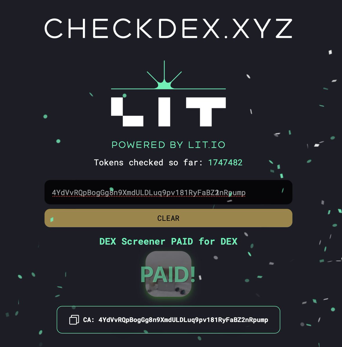 Paying Dex CTO tweet media