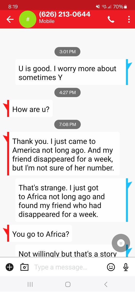 MayesGreg's tweet photo. #FunWithScammers
The first to messages got transposed but the rest is good. https://t.co/TIOSyysHZb