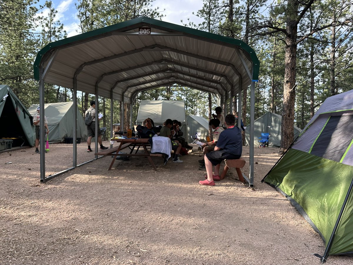 Troop298's tweet photo. Getting settled in for a fun week! https://t.co/XOyTGtTcGg