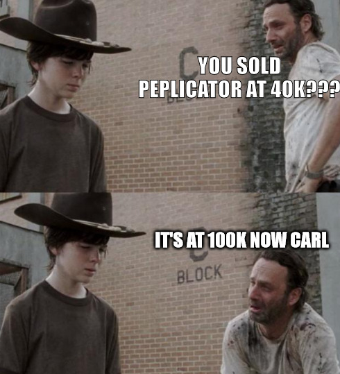 PeplicatorERC's tweet photo. Never sell Peplicator, because you're going to regret that decision $PEPLI https://t.co/9PDzZ26oav