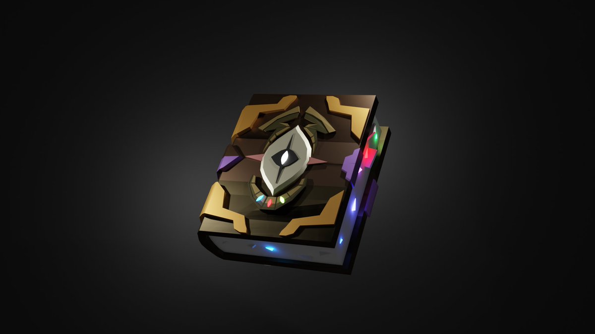 "A legendary tome filled with incomprehensible magical knowledge"

Vesteria - The Enchidirion 
#vesteria #Robloxart #RobloxDev #Blender