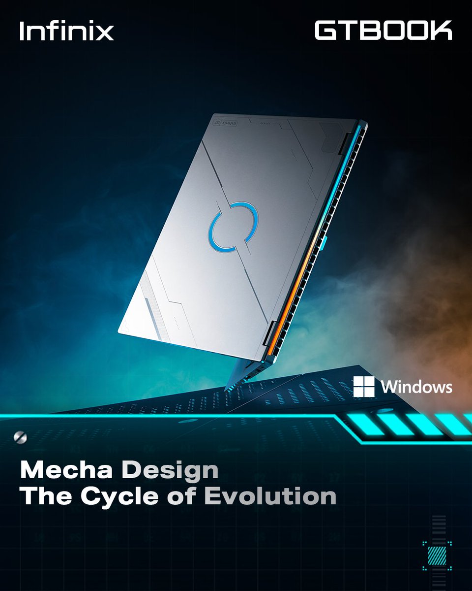 Techiyogesh's tweet photo. Unleash the power of the future with the Infinix GTBOOK's Mecha Design! ⚡️💻 Witness the cycle of evolution in every detail.
#OutplayTheRest #InfinixGTBOOK #InfinixGTVERSE https://t.co/iyIthy6q32
