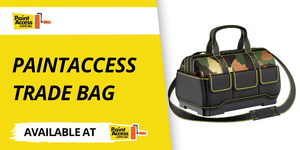 paintaccess's tweet photo. Store everything you need for your next painting project with this handy trade bag from PaintAccess. Tough, well designed and made from high-quality materials. 
👉 https://t.co/VNsWThLU2b
#paintaccess #newproducts #tradebag #nsw #smallbusiness #aussietradies #painting https://t.co/WAagwVQVC4