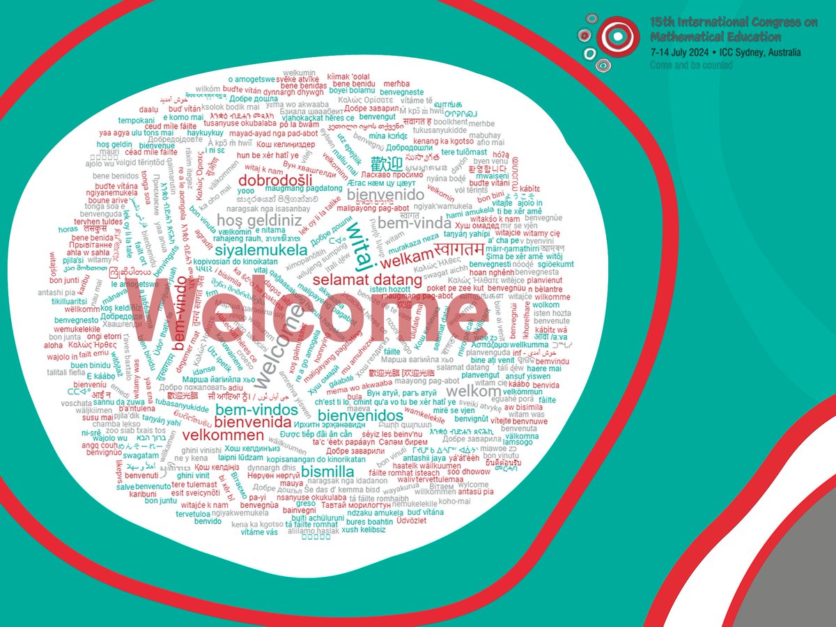 icme_15's tweet photo. 🎉 Welcome all delegates to ICME-15! 🌏 We're thrilled to host educators and mathematicians from around the world this week, right here in Sydney, Australia.🦘
#ICME15 #Mathematics #ICME #ICMI #STEM #Teaching #Sydney https://t.co/POj2HZiG1m