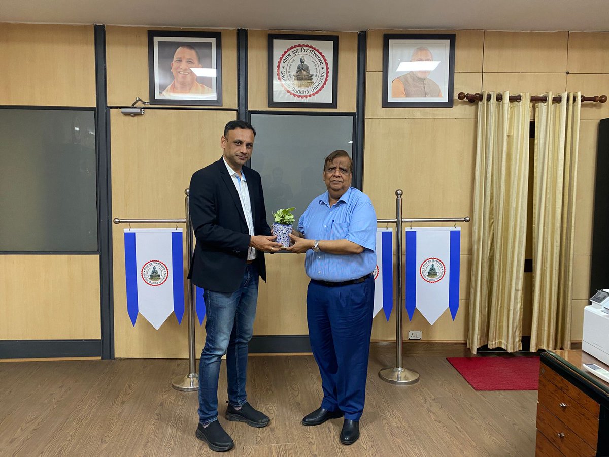 arungbu's tweet photo. A meeting with upgrade representatives was held at @gbugrnoida for new placement ready certificate programs. https://t.co/JUtGfYEaqz