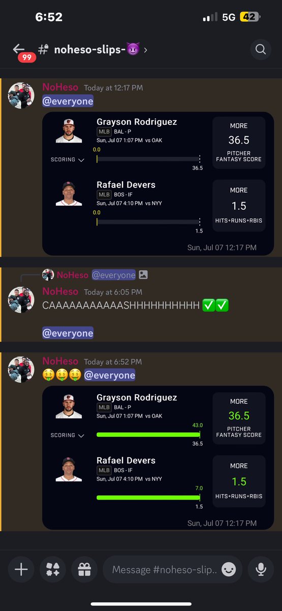 NoHesooo's tweet photo. CAAAAAAAAAASH IT!!!!! ✅✅🤑🤑🔥🔥

WE BAAAAAAACK BABY!!!!! 😈

ONLY FOR THE PREMIUM MEMBERS 🔒

SUB TO THE PREMIUM DISCORD ON DESKTOP OR WEB IF MOBILE ISN’T WORKING &amp; LET’S EAT ‼️💸👇🏼

https://t.co/wetkI5snt3 

#PrizePicks #GamblingX https://t.co/TwIu5p9KS4