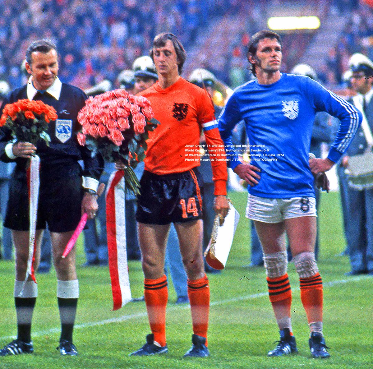 Johan Cruyff 14 and Jan Jongbloed 8(Netherlands) World Cup