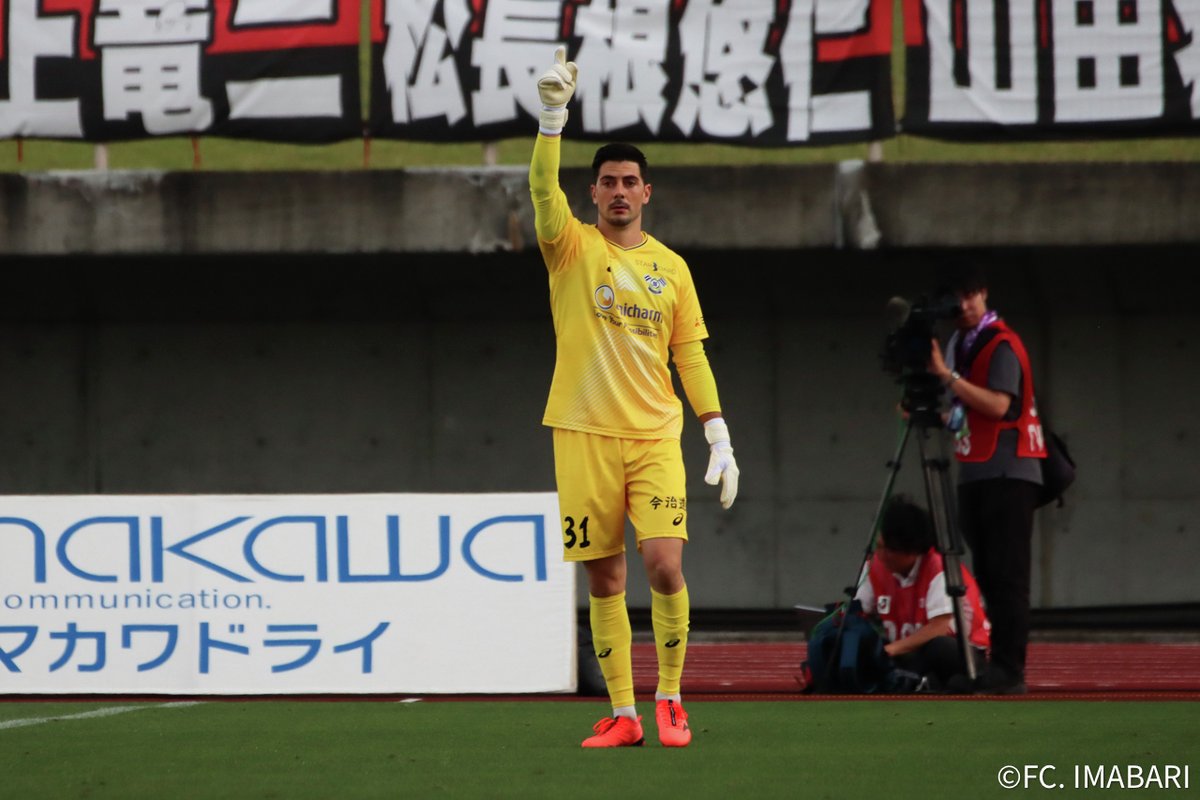 昨日の明治安田J3リーグ 第20節　福島戦において
#セランテス 選手がJリーグ通算100試合出場を達成しました。
セランテス選手、おめでとうございます👏
#FC今治 #DOitNOW