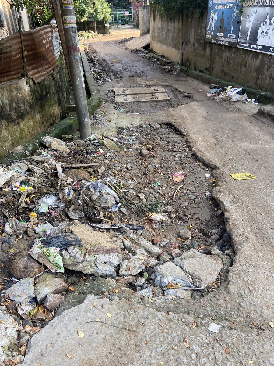 hridaydatta's tweet photo. Sir, This is the condition of road today of Rupkowar path Birubari Ghy. It was due to the heavy rainfall couple of days back. @gmc_guwahati @GMDAGuwahati @CMOfficeAssam @himantabiswa https://t.co/Hwwb2X1R07