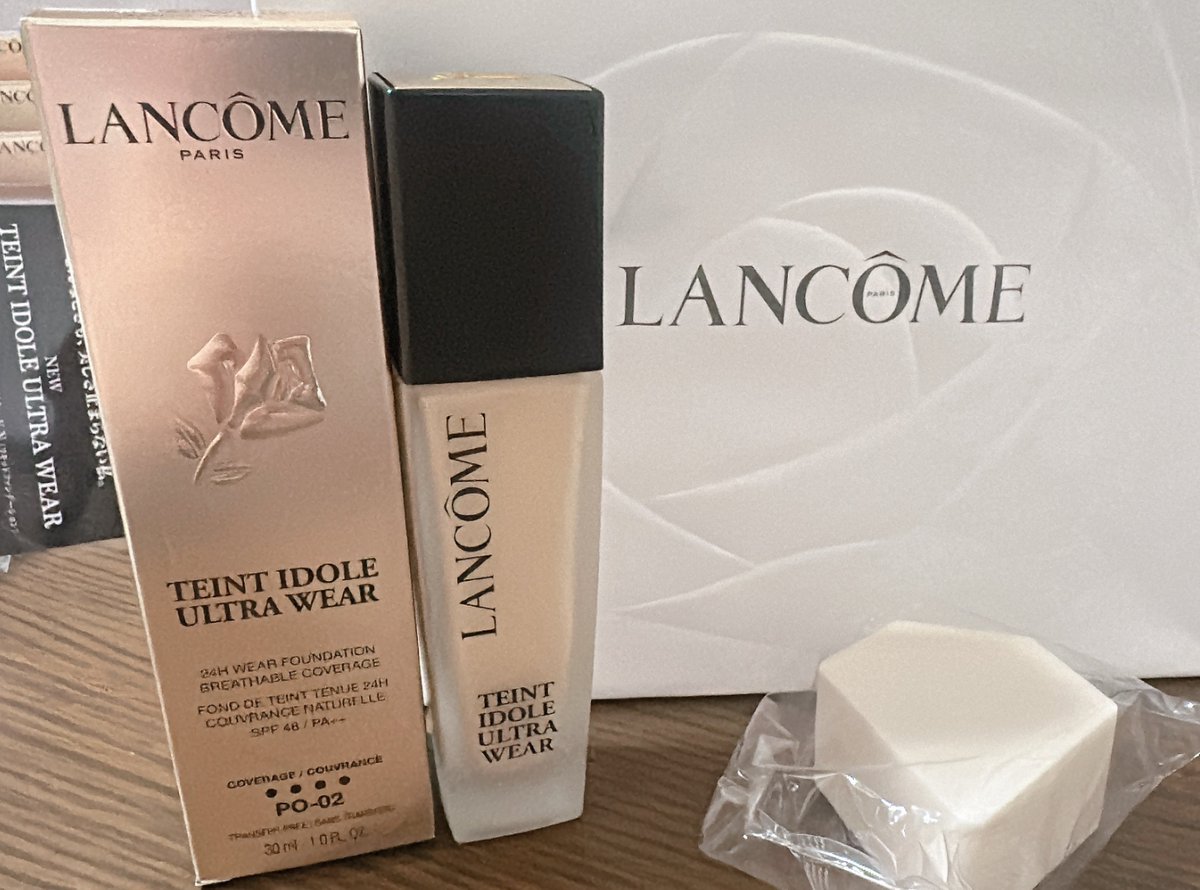 mokyucosme's tweet photo. #PR
ランコムさん(@Lancome_JP )のお試しイベントに当選して、大人気のタンイドル ウルトラ ウェア リキッド N現品をいただきました��️
オンラインイベントも楽しみだ〜！
早速昨日つけてみたけどセミマットでつけ心地軽くてもちろん滝汗にも崩れない素晴らしい👏 https://t.co/BzeRtPcYu1