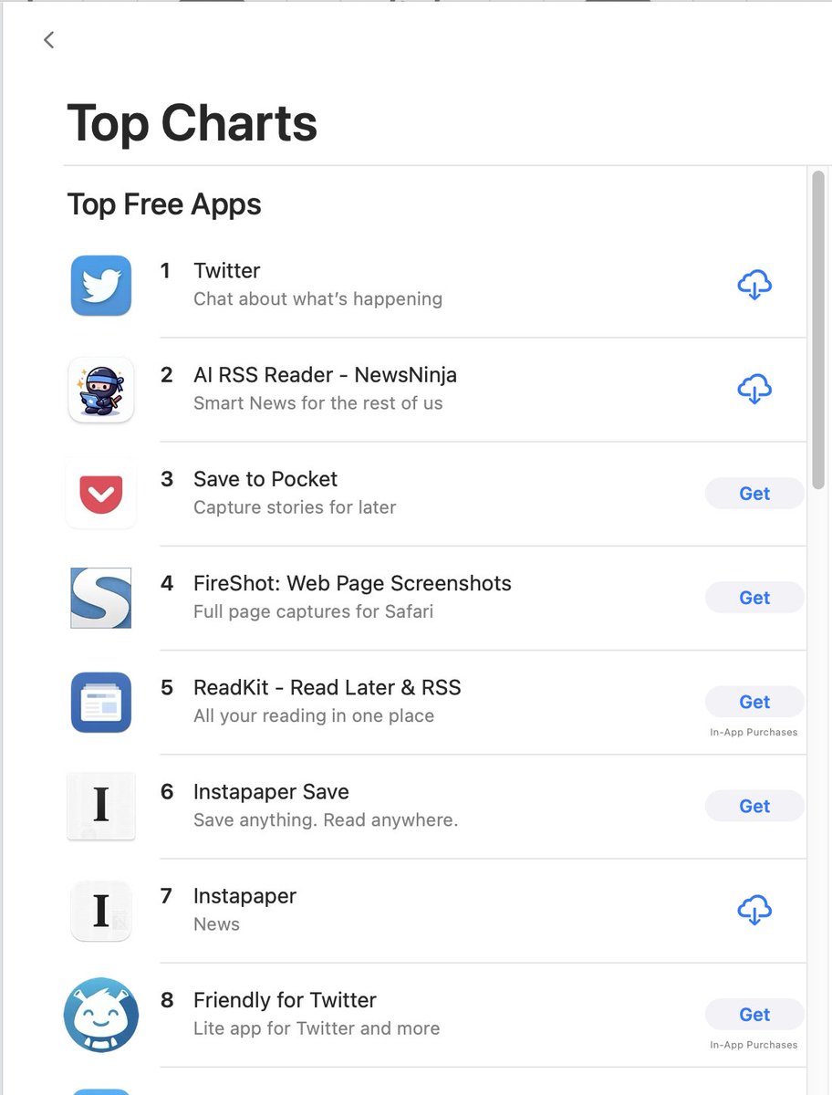 Wow NewsNinja is #2 in the News category of the Mac App Store (at least here in Japan).

Thanks to everyone downloading it, I'll keep improving it over time.

#indiedev #macos #iosdev #swift