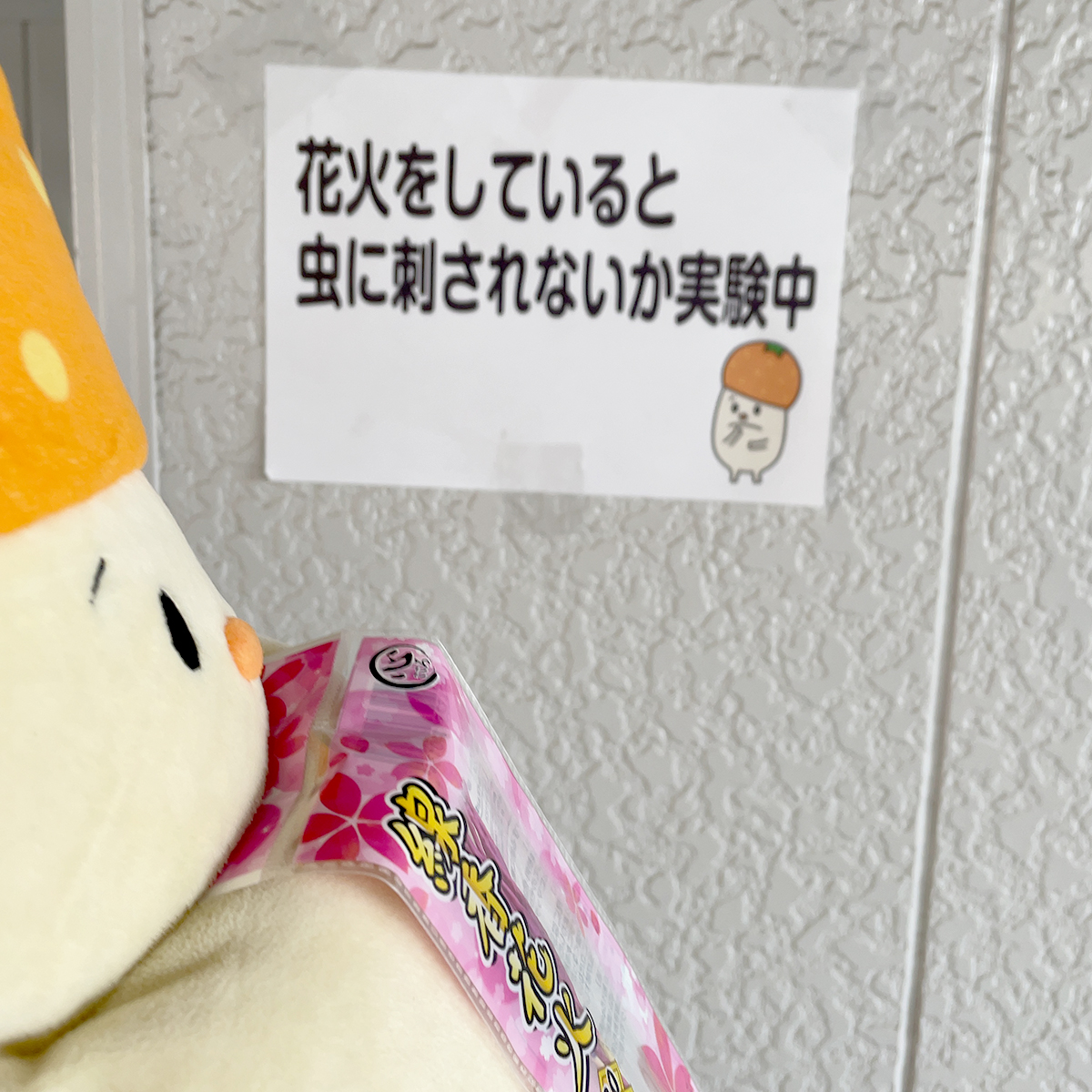 orendikun's tweet image. 日清紡さんが、線香花火の耐久時間には自信があるってことで対決を挑んでみたよ💨

決戦会場は弊社駐車場なんだけど「何かの実験中ってことにして」って言われたから、安全対策・熱中症対策バッチリで決行したよ
(๑•̀ㅂ•́)و✧

#企業公式線香花火対決
