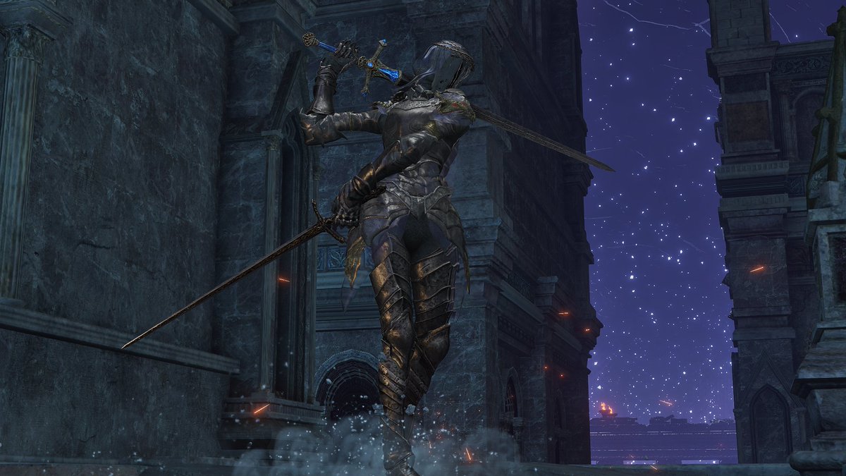 WillyTheWendigo's tweet photo. This armor set was an absolute nightmare to port, lots of weird custom material reworks / rigging fixes / cloth physics stuff
#EldenRing #EldenRingModding #eldenRingMod https://t.co/sTzzs3X1jl
