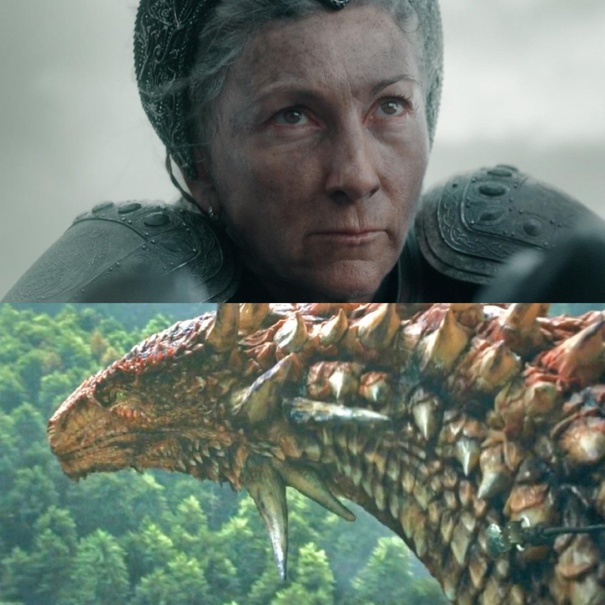 westerosies's tweet photo. Princess Rhaenys made no attempt to flee. With a glad cry and a crack of her whip, she turned Meleys toward the foe. — Fire and Blood by GRRM 

#HouseOfTheDragon https://t.co/4iGK1X5Ds9