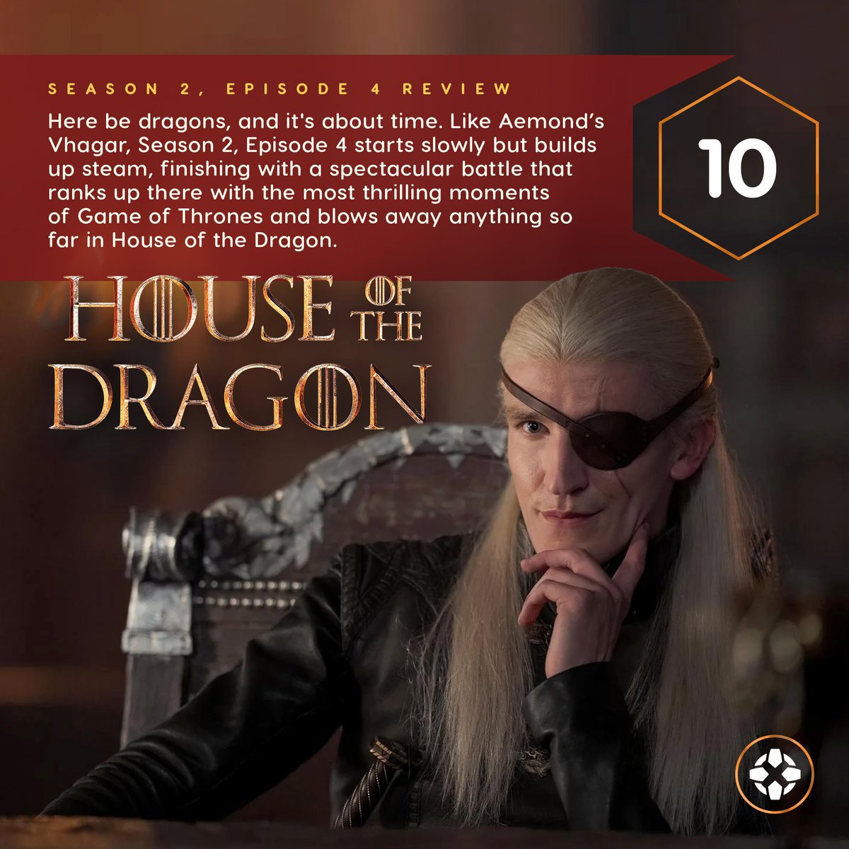IGN's tweet photo. There’s good human drama in Episode 4 of House of the Dragon's second season, but it’s that big finish that makes it.

Our review: https://t.co/rCuXxhwZFD https://t.co/scmp8D3hrf