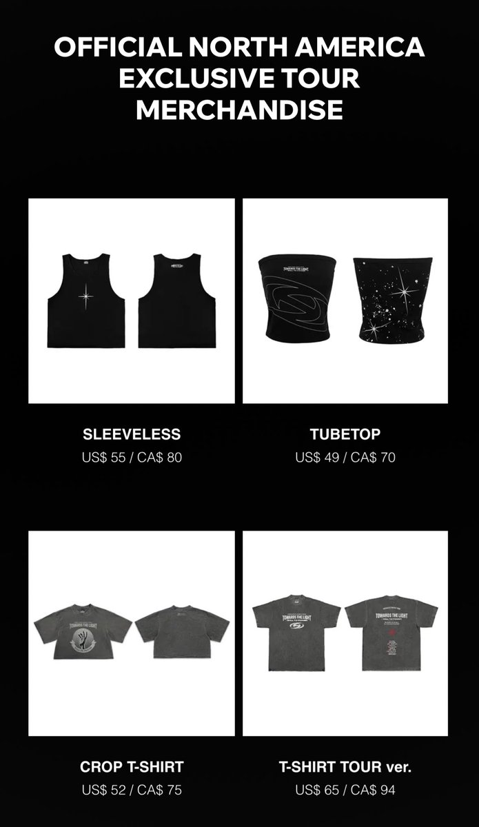 lilnugtiny_'s tweet photo. official north america exclusive tour merch https://t.co/0YRzgUA1al
